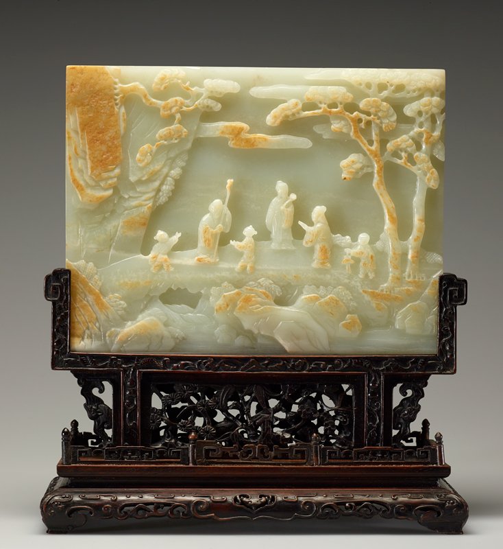 Scholar's Table Screen with Stand, 1736–95