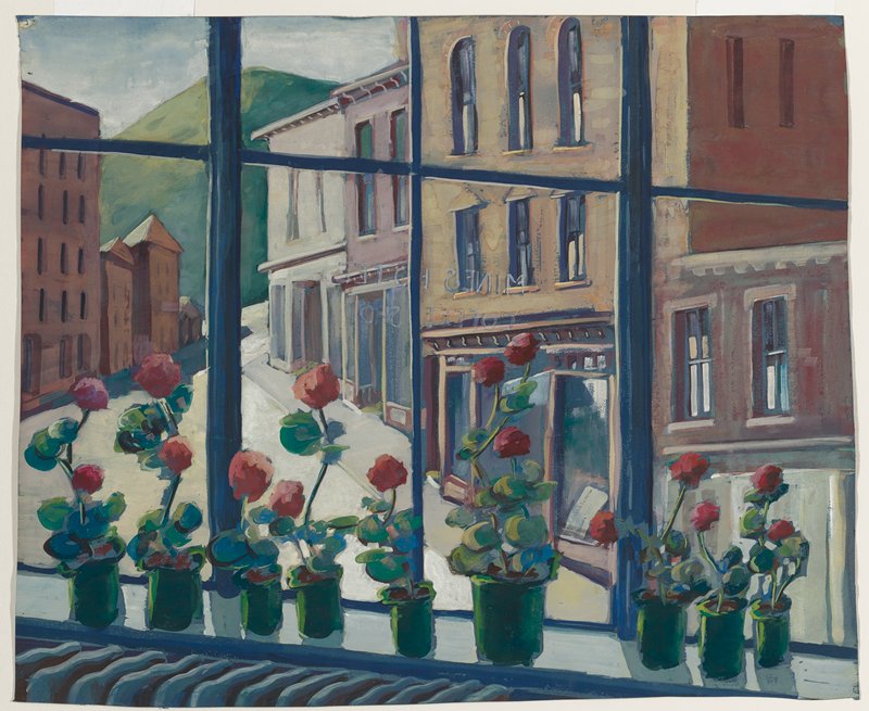 Geraniums, Bessie Lourdes Mulholland, c. 1942