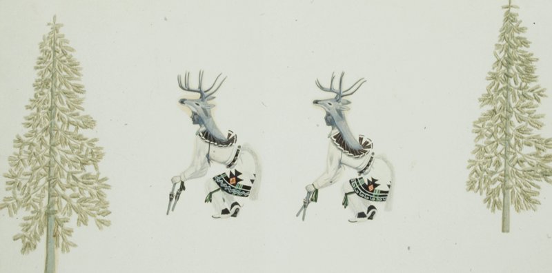 Deer Dance, Theodore Suina, c. 1940–42