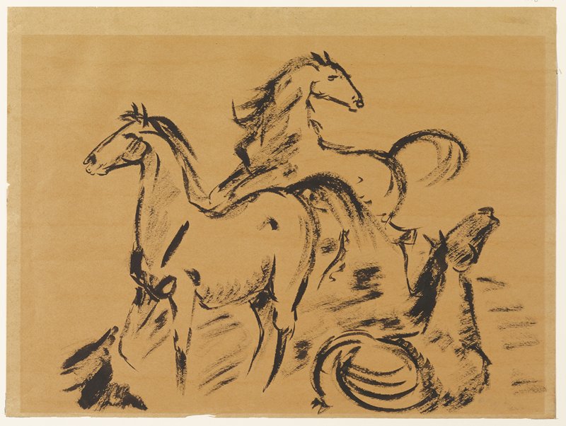 Horse Study, Frances Leslie, c. 1945