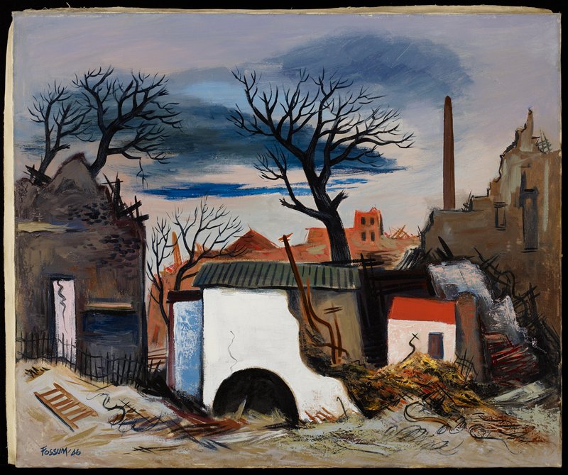 German Ruins, Sydney Glen Fossum, 1946