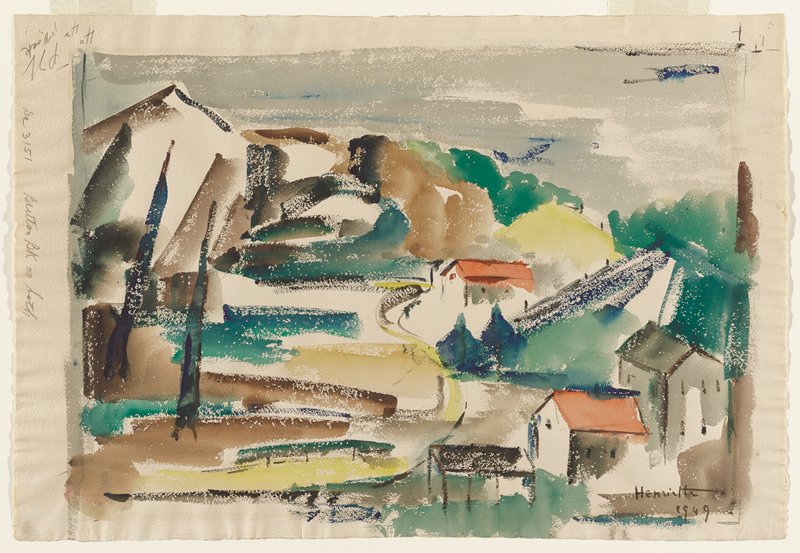 Paysage, Henriette Diebold, 1949