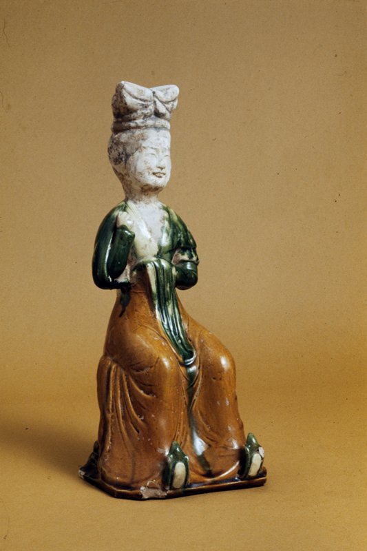 Seated figure of a woman, 618–906