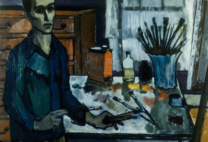 My Painting Table and Me, Will Lamm, 20th century