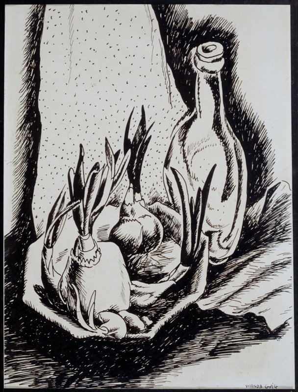Bulbs and Bottle, Wanda Gág, 1926 (?)