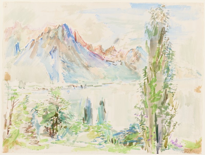 Lake Geneva, Oskar Kokoschka, 1957