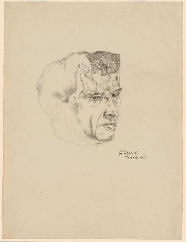 Self-portrait, Albert Paris von Gütersloh, 1913