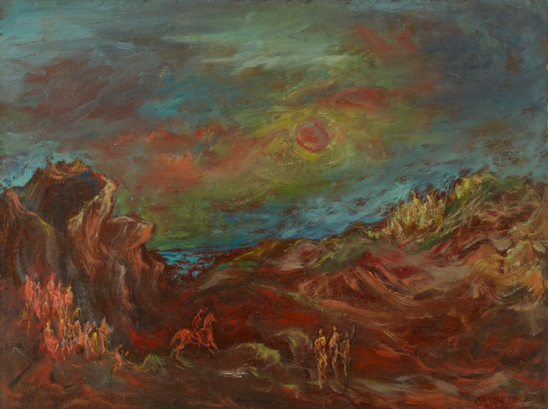 The Meeting, Kenneth Callahan, 1952