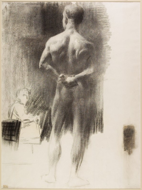 Standing Male Nude, Thomas P. Anshutz, 19th-20th century