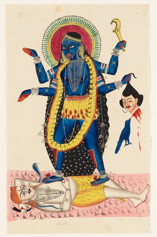 Kali Trampling Upon Shiva, 1854–55