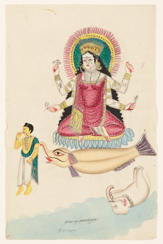 Ganga on a Crocodile, 19th century