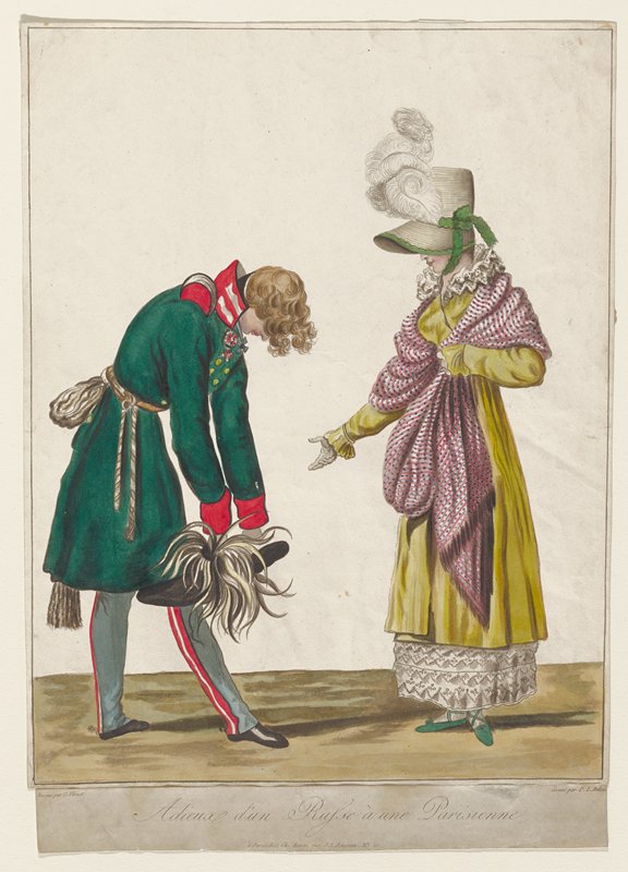 Adieux d'un Russe à une Parisienne, Carle Vernet, c. 1814