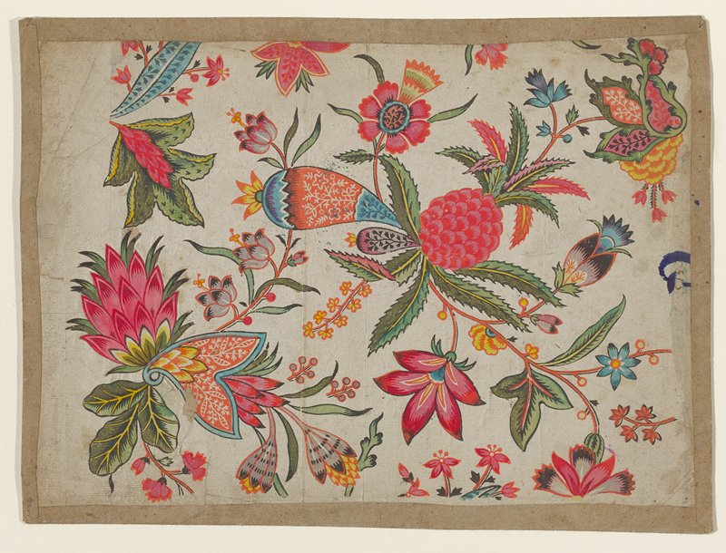 Textile Design (East Indian style), Possibly England, 18th century