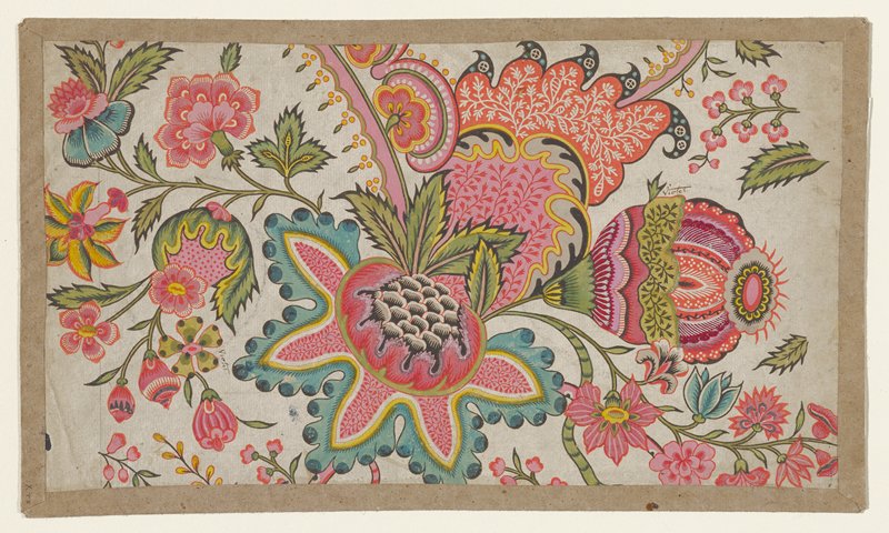 Textile Design (East Indian style), Possibly England, 18th century