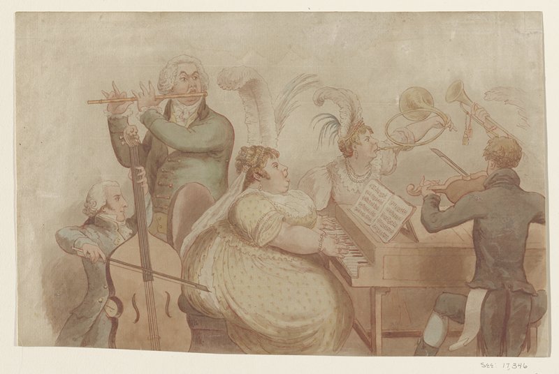 Untitled, after The Pic-Nic Orchestra, No. 517, after James Gillray, early 19th century