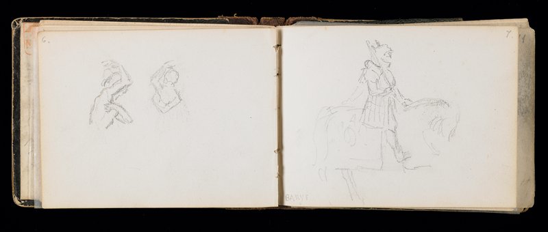 Sketchbook, Antoine-Louis Barye, late 1850s