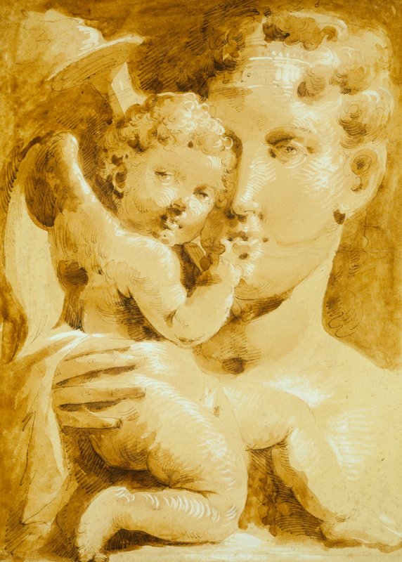 Venus and Cupid (?), Giuseppe Bernardino Bison, c. 1800