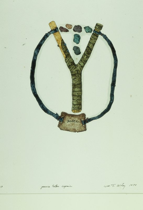 Peace Tatoo Repair, William T. Wiley, 1970