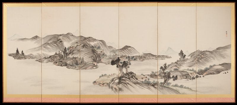 Views of the Xiao and Xiang Rivers [right of a pair], Kushiro Unzen, 1807