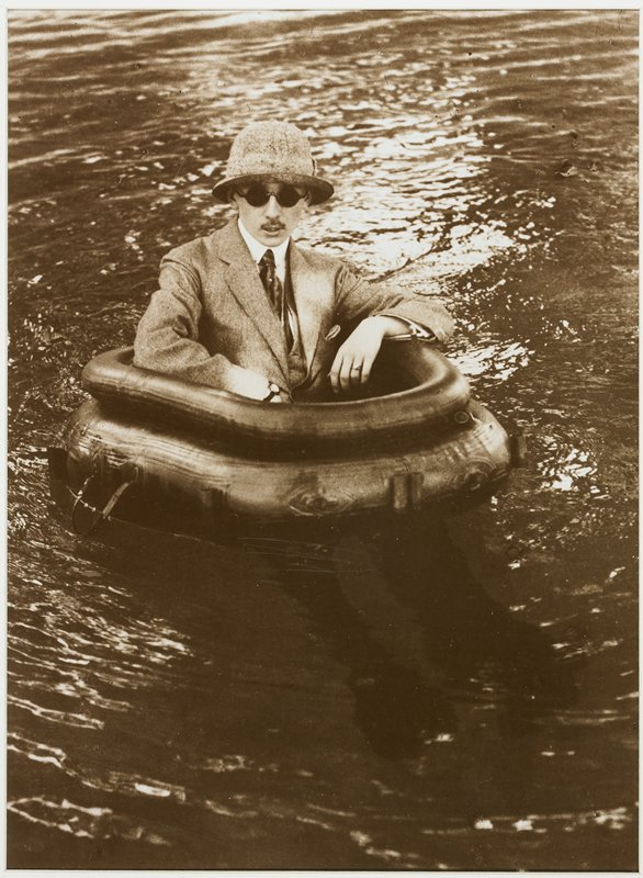 Zissou in His Tire Boat, Chateau de Rouzat, Jacques Henri Lartigue, 1911 (printed 1972)