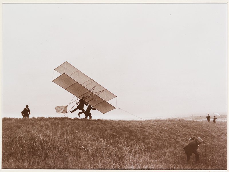 My Brother, Zissou, Gets His Glider Airbourne, Chateau de Rouzat, Jacques Henri Lartigue, 1908 (printed 1972)