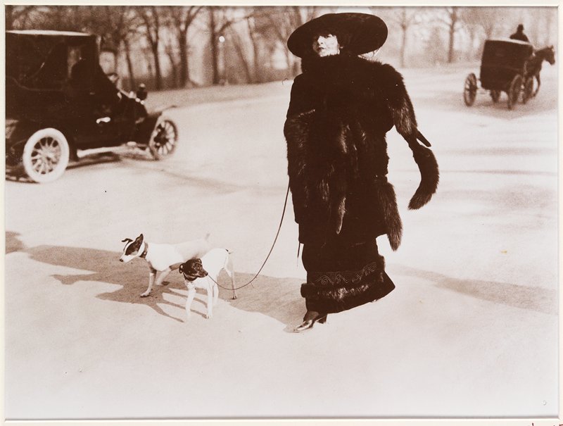 Woman with Fox Fur, Avenue des Acacias, Jacques Henri Lartigue, 1911 (printed 1972)
