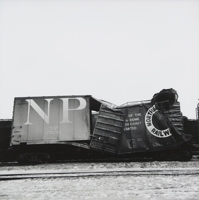 Crumpled Box Car, Minneapolis, Frank W. Gohlke, 1973