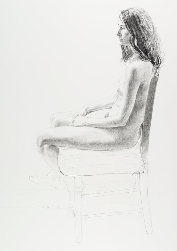 Nancy Seated-in Profile, Keith Rasmussen, 1972