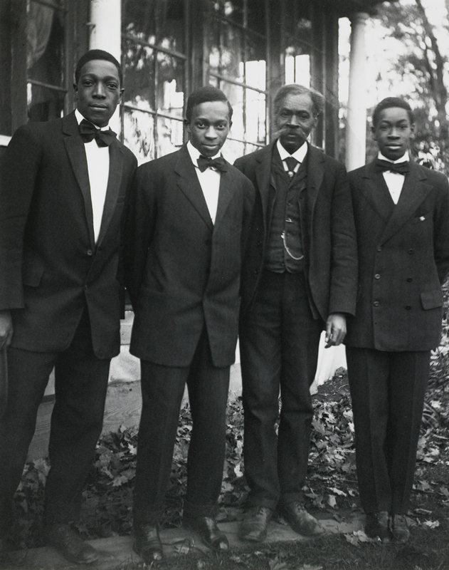 The VanDerZee Men, Lenox, Massachusetts, James Van Der Zee, 1908 (printed 1974)