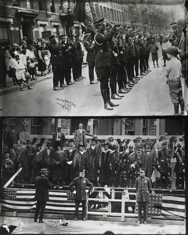 Marcus Garvey and Garvey Militia, Harlem, James Van Der Zee, 1924 (printed 1974)