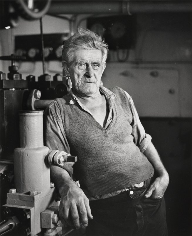 Portrait of a Seaman, Freighter Carinesk, North Atlantic, Robert Gene Wilcox, 1956