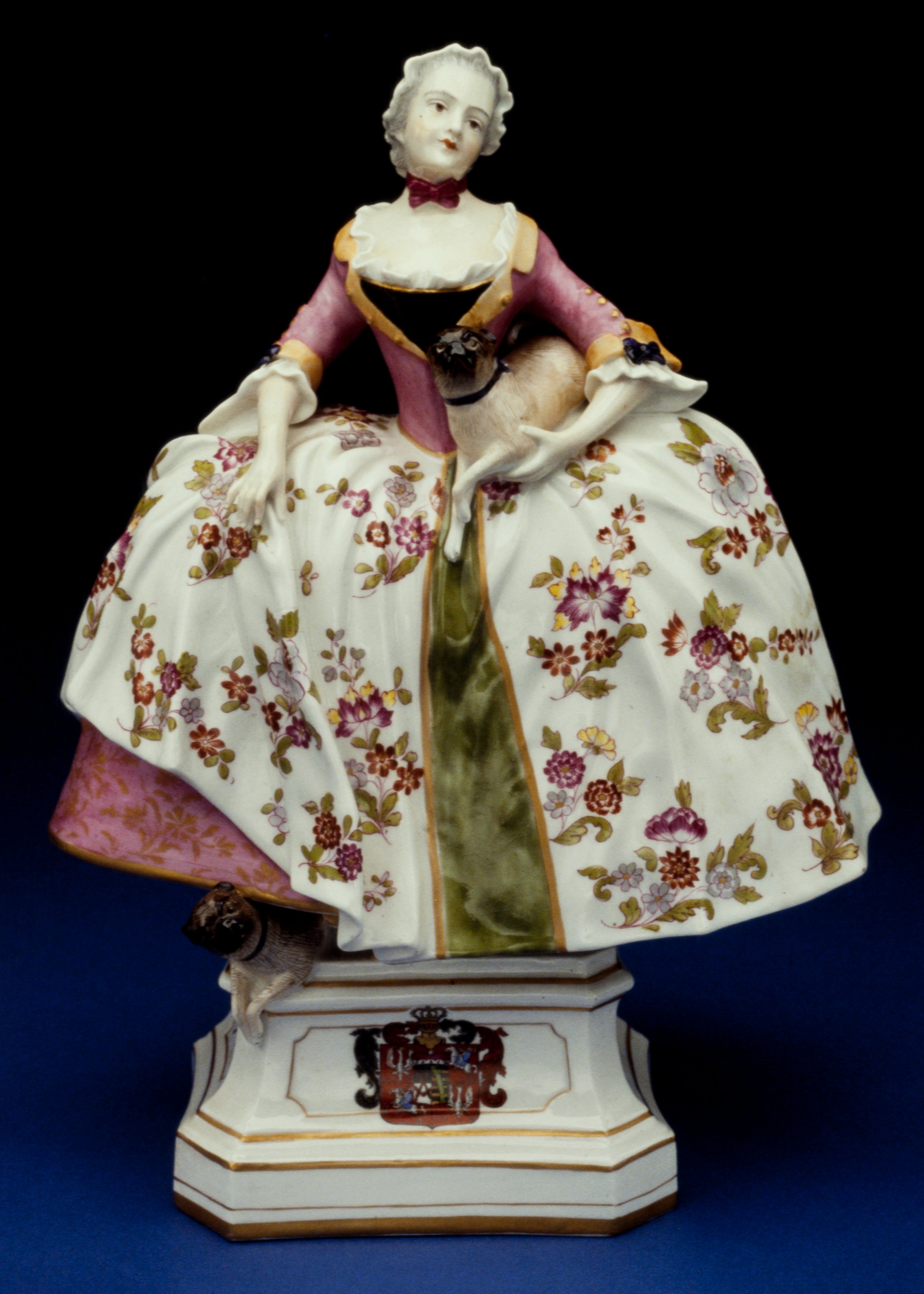 Burgermeister's wife with dogs, Johann Joachim Kändler