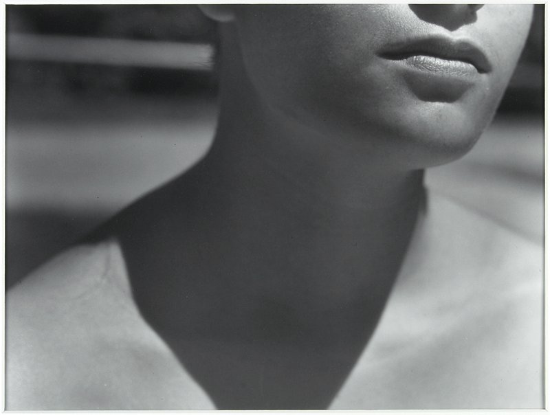 Woman's Lips, Neck, Minnesota, Jerome Liebling, 1960