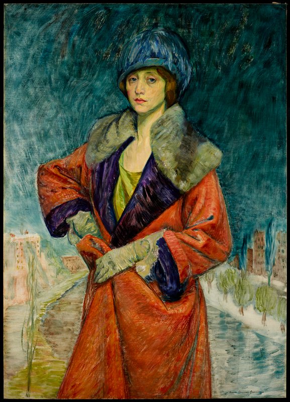 Self Portrait, Frances Cranmer Greenman, 1923
