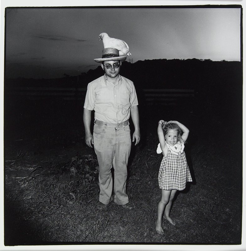 John with Chicken, Larry W. Schwarm, 1975