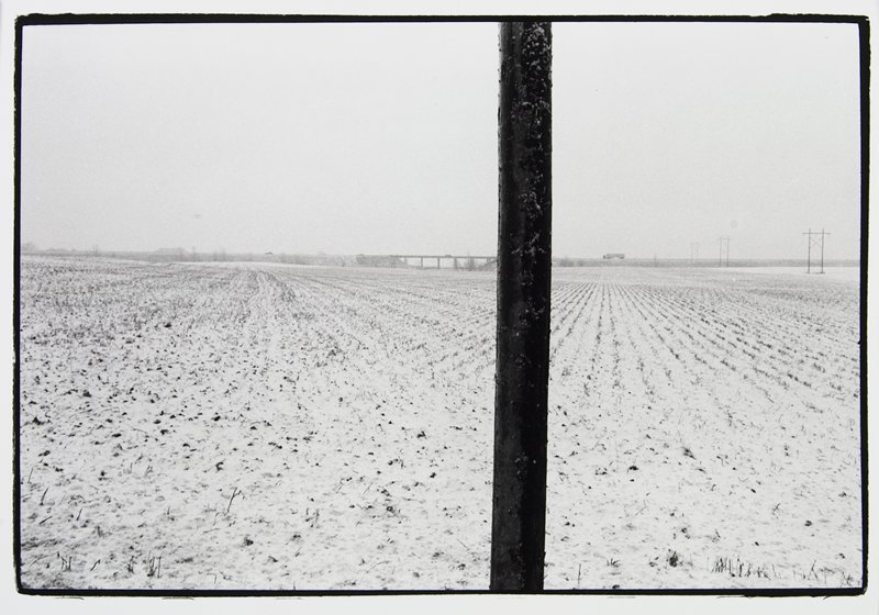 Wheatfield in Snow, Larry W. Schwarm, 1975