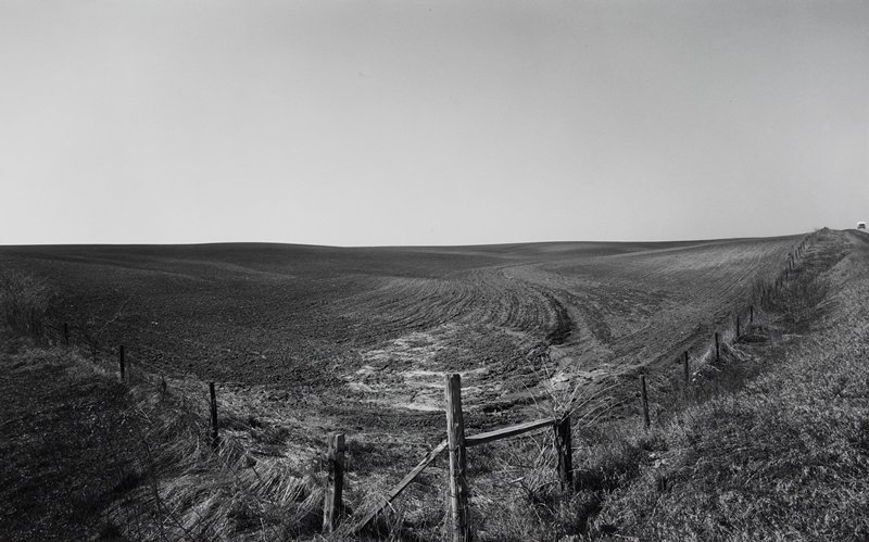 Plowed Field and Camper, Near Lincoln, Nebraska, Lawrence McFarland, 1976