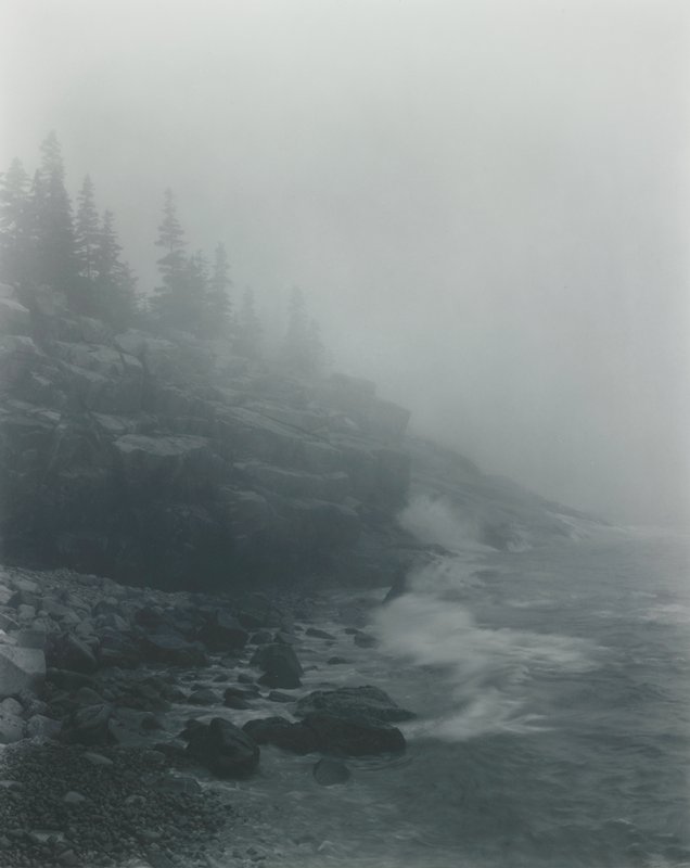 Shore in Fog, Mount Desert Island, Maine, George A. Tice, 1970