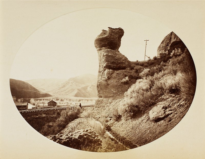 Pulpit Rock, Utah, attributed to Carleton E. Watkins, c. 1873