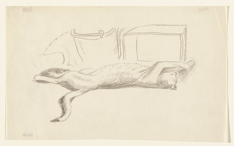 Reclining Cat, Wanda Gág, c. 1920s