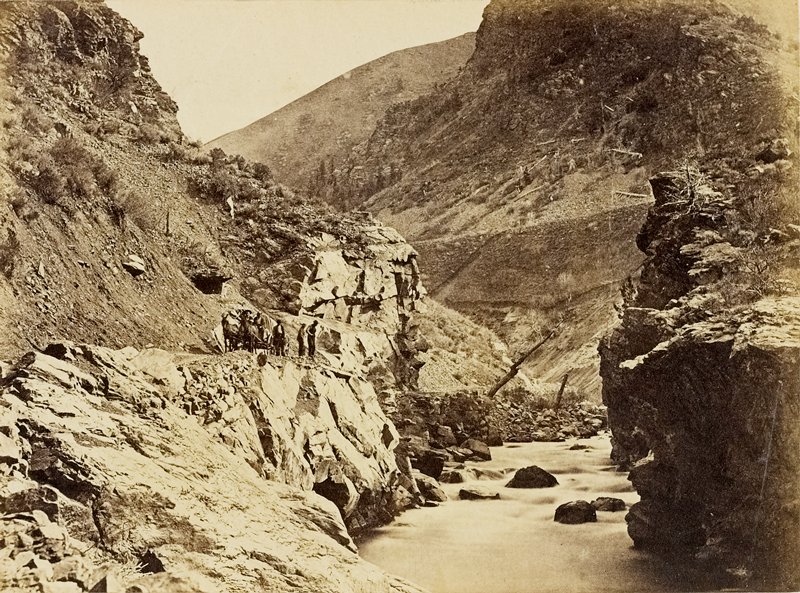 Devil's Gate, From Below Weber Canyon, Wasatch Mountains, Andrew Joseph Russell, c. 1870