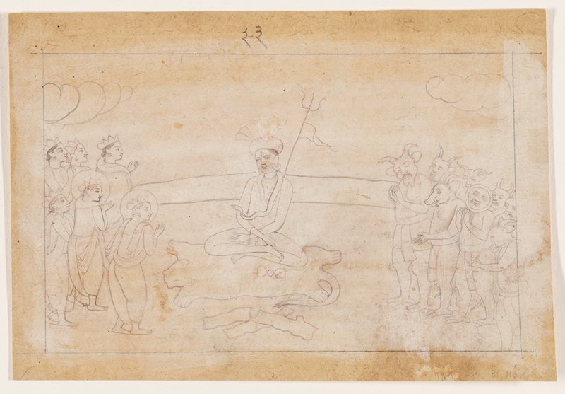 Gods and Demons Adoring Siva, c. 1780