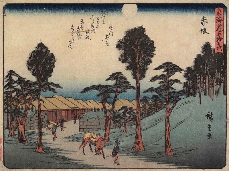 Akasaka, Utagawa Hiroshige, c. 1840–42
