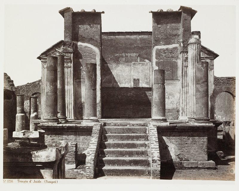 Tempio d'Jside, Pompei, Giorgio Sommer, 19th-20th century