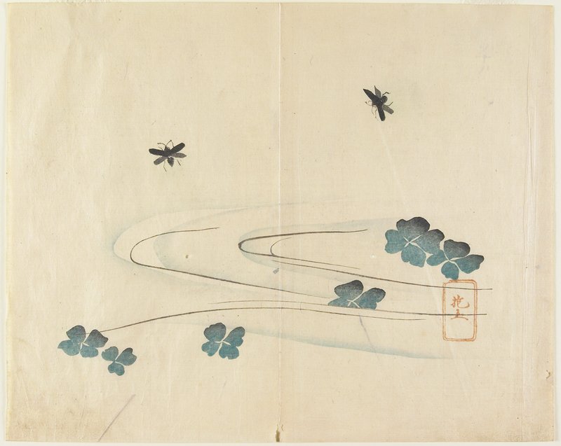 Insects Flying Over Water, Yamada Hōgyoku, 1830s