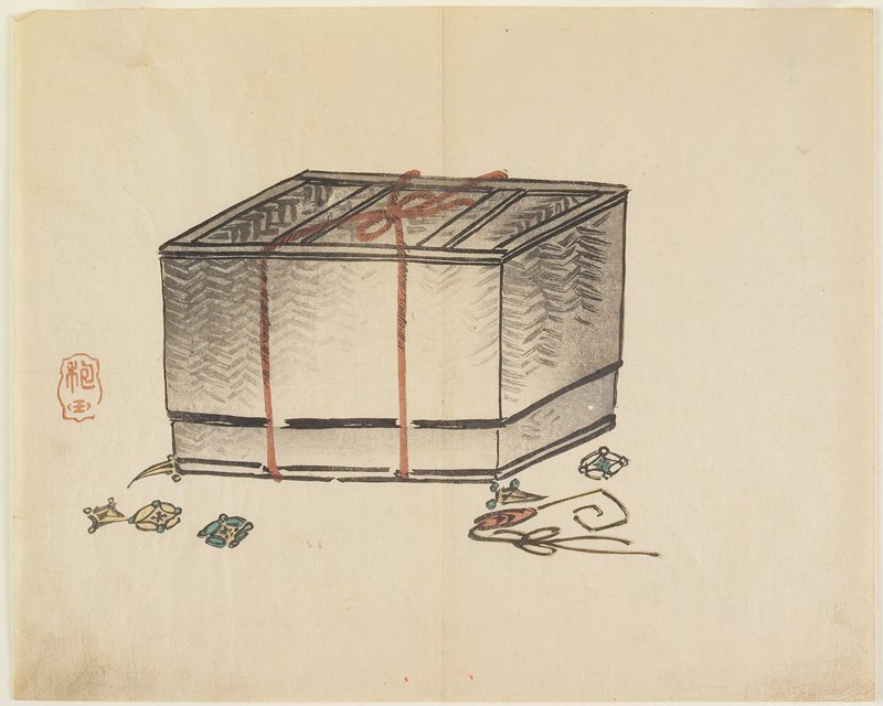 Wicker Storage Box, Yamada Hōgyoku, 1830s