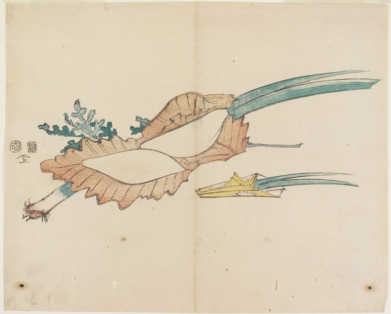 Rice Cake and Iris Leaves for the Boy's Festival, Yamada Hōgyoku, 1834