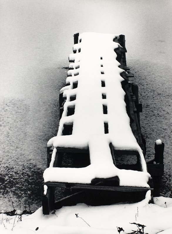 Dock in Snow, Vermont, Minor White, 1971