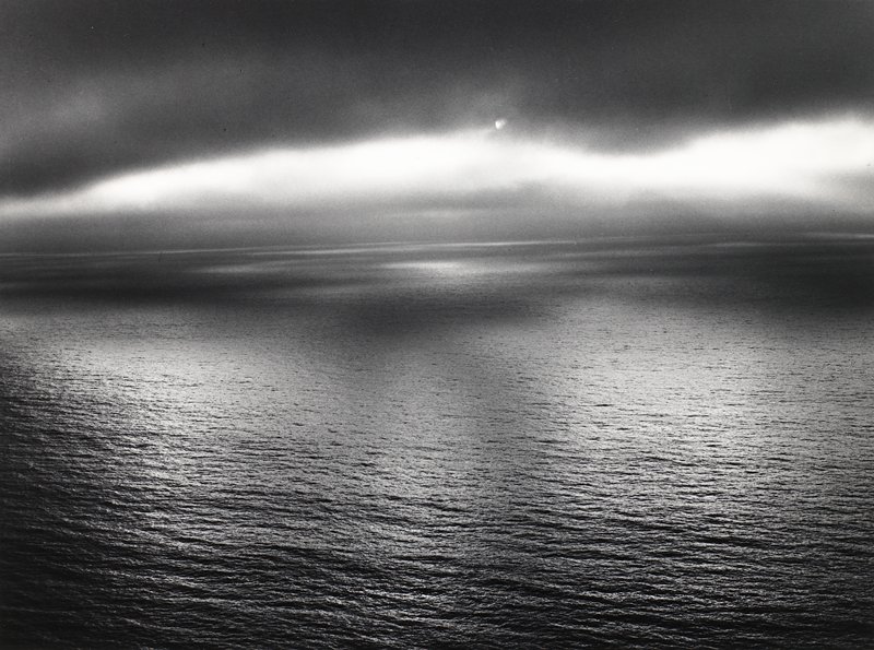 Sun over the Pacific, Devil's Slide, Minor White, 1947 (printed 1975)
