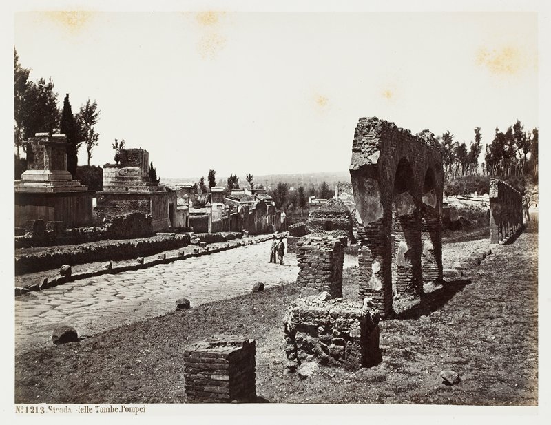 Strada della Tombe, Pompei, Giorgio Sommer, 19th-20th century